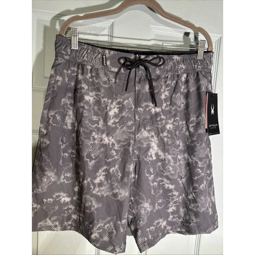 NWT Spyder‎ Swim Shorts Sz XL. UV Protection, Breathable, Mesh Liner.